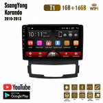 9-tolline Androidi autoraadio Carplay jaoks SsangYong Korando Actyon 2010-2013 Multimeedia videopleier GPS-navigeerimine WIFI 2+32GB 1+16GB