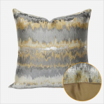 Golden Curry geomeetrilise lainemustriga elutoa diivanipadja komplekt Moodne hele luksuslik kullatud joonega padi 45*45cm