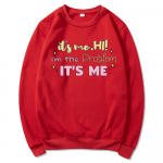 See olen mina Tere Mina olen probleem Pusa Antikangelane Taylor Midnightsist inspireeritud Pullover TS Midnights Uus album Y2k Meeskonna kaelusega Pusad S beež