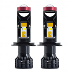 LED-esitulede pirnid, 25000LM 90W &uuml;lihea objektiiv LED-esitulede teisenduskomplekt 6000K valge valgus must
