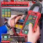 MAYILON Digital Clamp Multimeter Multifunktsionaalne 600V Voltmeeter Tester Amp Volt Meter Automaatne ulatus mitmev&auml;rviline