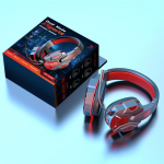 Bluetooth K&otilde;rvaklapid Juhtmevabad Bluetooth Peakomplekt &Uuml;le K&otilde;rva M&auml;nguri Peakomplekt Mikrofoniga Stereo Juhtmega K&otilde;rvaklapid PC PS4 S&uuml;learvuti jaoks punane