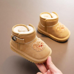 Uued beebi lumesaapad pehme isolatsiooni ja pehmete taldadega talviste puuvillaste lastejalatsite jaoks 22 beež