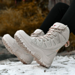 36-46 K&otilde;rge otsaga meeste v&auml;listingimustes veekindlad v&otilde;itlussaapad High Tube naiste k&otilde;rbesaapad Talvised lumesaapad 36 beež