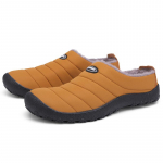 Talvised Meeste Sussid Puuvillane Plus Karusnahast Kingad Naiste Lumi &Otilde;ues Soojad Karusnahast Tossud Libisemiskindlad Soe Karvased Jalatsid Paks Platvorm Talvised Slaidid 40 kollane