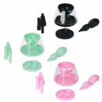 Professionaalne elektriline meigipintsli puhastusvahend automaatne kiire pesemine ja kuivatamine meigipintslite puhastusmasina pesuvahend must