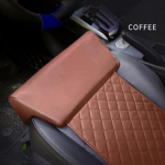 Nahast autoistme pikenduspadi jalatoe padi m&auml;luvahust p&otilde;lvekaitsmed pikamaas&otilde;idu kontoris kodus juhi kaitsja brown seat cushion