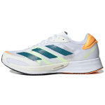 Adidas Adizero Adios 6 Valge T&uuml;rkiis Flamingo Oranž Meeste Tennised Pilvevalge Ehtne T&uuml;rkiis GY0894 40