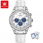 OLEVS uued parimad naiste k&auml;ekellad puurimisr&otilde;ngad mood veekindel &ouml;ine helendav kvarts semaph valge