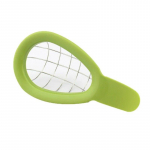 Roostevabast terasest avokaado kuubiku- ja t&uuml;keldamist&ouml;&ouml;riist Avokaadot&uuml;kkide viilutaja avokaado jaoks &Uuml;he suurusega kuubikuteks puuviljasalati k&ouml;&ouml;giriistad roheline