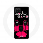 Samsung Galaxy A12 &uuml;mbris Squid Game Masks ruudukujuline kolmnurk ja ring