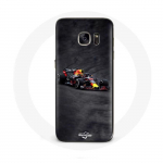 &Uuml;mbris Samsung Galaxy S7 Edge Formula 1 Max Verstappen F1 must punane ja kollane