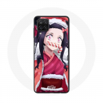 &Uuml;mbris Samsung Galaxy A22 4G Anime Demon Slayer Kamado Nezuko 2023. aasta j&otilde;ulup&uuml;hale