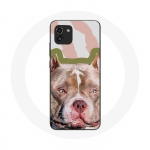 Coque Samsung Galaxy A03 Chien de Pitbull marron