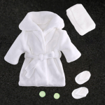 Vasts&uuml;ndinu fotograafia rekvisiidid hommikumantli kost&uuml;&uuml;m Beebi hommikumantel v&auml;ikelastele, valge valge