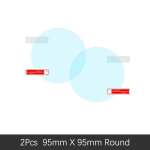 for Mercedes Benz Vito V-Class Viano Valente Metris Rearview Mirror Film HD Anti-Fog Rainproof Auto Mirror Sticker Accessories Round 95mm x 95mm white