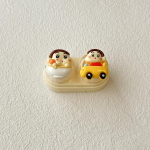 Kontaktl&auml;&auml;tsede &uuml;mbrise komplekt l&auml;bipaistev kaasaskantav kaasaskantav &uuml;mbriskriit Shin-chan lilla beež v&auml;ike sahtli t&uuml;&uuml;p armsad kontaktl&auml;&auml;tsede eemaldamise t&ouml;&ouml;riistad pruun