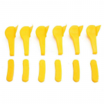 Paigaldamise demonteerimispea sisestused auto rehvivahetajale ratta eemaldamine 6 kaitsme parandust&ouml;&ouml;riistad rehv W4U8 yellow-One-size