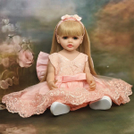 55 cm Reborn Baby Dolls Pehme silikoonkorpus Vin&uuml;&uuml;l nukk T&uuml;drukule Vasts&uuml;ndinud Beebile Printsess Beebit&uuml;drukule Kingitused Lapsele 55cm