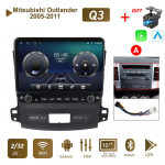 Androidi autoraadio Mitsubishi Outlanderile 2005-2011 koos nupunupuga 10-tolline multimeediumipleier, navigeerimisseade, GPS Carplay 2+32 GB A