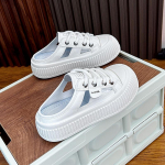 Naiste suvised hingavad v&auml;ljal&otilde;ikega platvormiga tossud, sussid, vabaaja madalad seljataga jalan&otilde;ud, kinnise ninaga, paksud liugused naistele 35