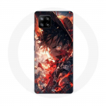 Coque Maniacase pour Samsung Galaxy A42 5g One piece Luffy &eacute;nerv&eacute; art manga anime