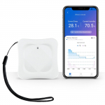 2 tk Bluetoothi ​​juhtmeta termomeetri h&uuml;gromeeter, temperatuuri ja niiskuse n&auml;idik, andmesalvestaja niiskusmonitor, APP hoiatustega
