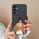 Samsung M15 A15 A55 A35 S24 Ultra S24+ F15 telefoni kaane&uuml;mbriste jaoks mood poiss, t&uuml;druk Kvaliteetne silikoonist pehme kaamera kaitsekork kaitseraud Galaxy jaoks Samsung A35