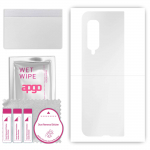 apgo Ultra Clear Protective Skin Sticker for the back compatible with Samsung Galaxy Fold, Wrap Film, Hydrogel Film, Flexible, Soft TPU with positioni