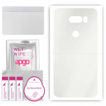 apgo MATTE Protective Skin Sticker for the back compatible with LG V30S ThinQ, Wrap Film, Hydrogel Film, Flexible, Soft TPU with positioning layer eas