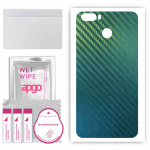 apgo Protective Skin Sticker for the back compatible with Kruger&Matz Move 7, Wrap Film, Foil, Vinyl - Pattern Carbon Chameleon CAKA1