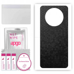 apgo Protective Skin Sticker for the back compatible with Honor Magic4 Lite, Wrap Film, Foil, Vinyl - Pattern Black Honeycomb