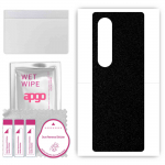 apgo Protective Skin Sticker for the back compatible with Samsung W23, Wrap Film, Foil, Vinyl - Pattern Matte Black