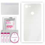 apgo Protective Skin Sticker for the back compatible with Google Pixel 3, Wrap Film, Foil, Vinyl - Pattern Matte Transparent
