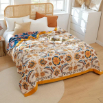 Uus puuvillane tekk vooditele Boho diivan r&auml;tik Suvine lahe tekk vabaaja tekk Pehme mandala voodikate Kahepoolne lina 200x230cm