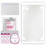 apgo Protective Skin Sticker for the back+sides compatible with Apple iPhone XR, Full Wrap Film, Foil, Vinyl - Pattern Matte Transparent