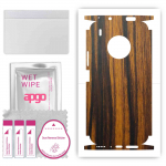 apgo Protective Skin Sticker for the back+sides compatible with Huawei Y9a, Full Wrap Film, Foil, Vinyl - Pattern Tigerwood