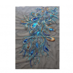 Kleidid, aplikatsioonid, s&auml;ravad k&auml;sitsi tikandid, s&auml;delevad DIY r&otilde;ivad, pol&uuml;estrist litrid paabulinnu sulgedest v&otilde;rguplaastri &otilde;mbluspood A