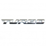 TURBO Letter Metallist autom&auml;rgi kleebise kleebisega autokleebised, embleemi stiilikujundus