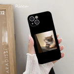 Armas naljakas loomamustriga must telefoni&uuml;mbris 14 11 12 Pro 8 7 Plus X Pro MAX 13 MINI XR XS iphone 14 13 pehmed multifilmi telefonikaaned iphone XR