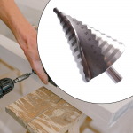 Step Drill Bit, Pagoda Drill, 6-60mm Portable Easy to Use HSS Sturdy for Insulation Boards