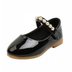 Zapatos Ni&ntilde;a Girl Leather 2023 uued p&auml;rlprintsessi moe Mary Jane kingad Lorita Girl Kid Girl kingad 21-insole13cm must