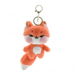 Plush Pink Cheek Fox v&otilde;tmehoidja t&auml;idisega loom nukk DIY v&otilde;tmehoidja hoidja seljakott K&auml;ekott Ripats Kaunistus Lapsed