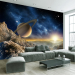 3D-tapeet Kosmoseuniversumi fotograafia taust Kodukaunistused Seinatapeet Elutuba Magamistoa sisekujundustapeet 200 cm(W) x 140 cm(H)