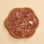 Kodu Peotarbed Kaelakee 14-16mm*8-9mm Moeehtete tegemine Kirjaripatsid V&otilde;tmehoidja Akr&uuml;&uuml;l K&auml;sit&ouml;&ouml; Ise ise 50tk K&auml;sitsi valmistatud aksessuaarid roosa kuldne v&auml;rv