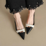 Slingback Flats naistele Libisemine Terava ja suletud varbaga Lamedad Sandaalid Naiste mugavad madalad kontsad Lamedad pumbad T&ouml;&ouml; Kontorijalatsid Vabaajakleidikingad 38