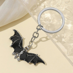 Mustast sulamist nahkhiire v&otilde;tmehoidja Halloweeni nahkhiire ripats Horror nahkhiire auto retro punk hip hop rock koti ripats