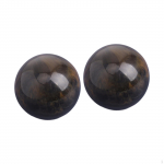 2 Pieces Perfume Caps Replacement Fits 15mm Dia. Round Elegant Easy to Use Bottle Cover Wood Coffee