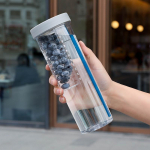 700 ml kokkupandav k&otilde;rretops l&auml;bipaistev suure mahutavusega veepudelid Kaasaskantavad mahlatopsid Sidrunifilter Armas joogipudel t&uuml;drukule roheline