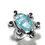 Natural Crack Crystal, Alexandrite Gemstone 925 Sterling Silver Ring Size 6 z0l99